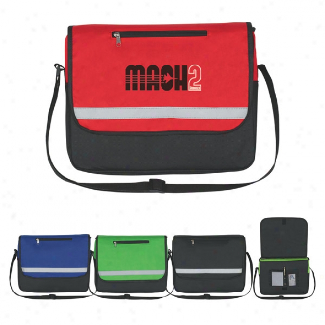 Non-woven Reflective Mesqenger Bag