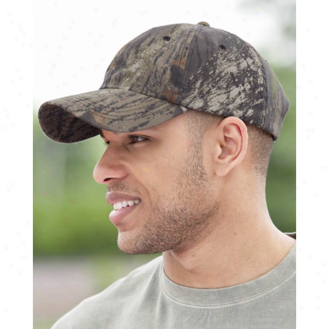 Outdoor Cap Garment-washed Camo Cap