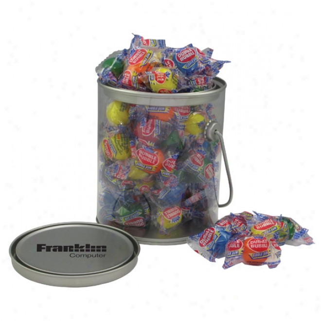 Pail With Handle Filled With Double Bubble Gum