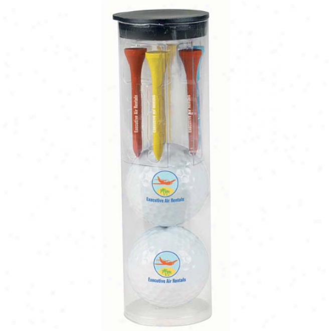 Par Pack With 2 Balls-n-tees-titleist Dtsolo