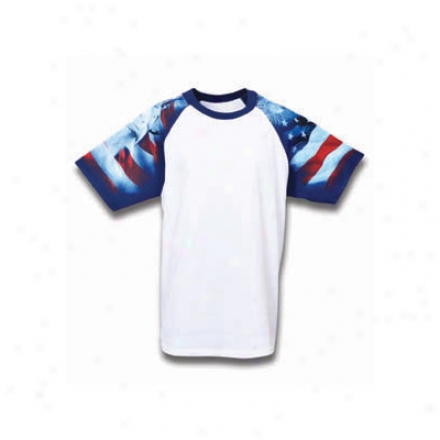 Patriot Print Raglan Jersey Tees