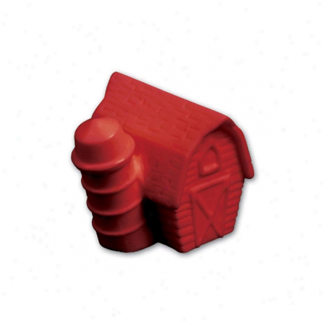 Pencil Tip Stock Eraser- Barn With Silo