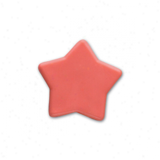 Pencil Top Stock Eraser- Stars, Assorted Colors