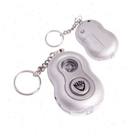 Personal Panic Alarm With Compass And Led Light