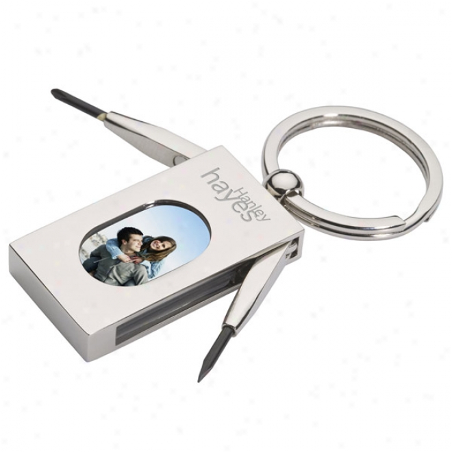 Photo Frame & Mini Screwdriver Keychain