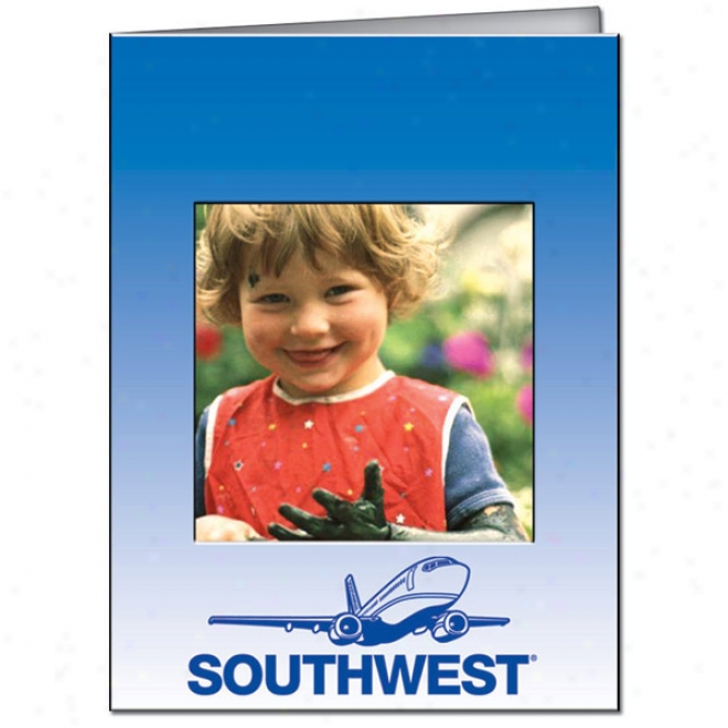 Photo Frame With A 3" X 3" Insdrt, Made From 20 Pt. Violent Closeness White Poster Conclave