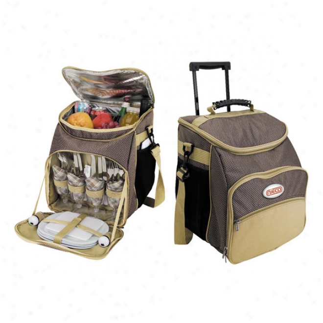 Pinnacle - 4 Person Rolling Picnic Cooler