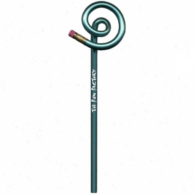 Pinwheel - Real Number 2 Lead Pencil With An Eraser, Top Is Bent Into A Basic Shape