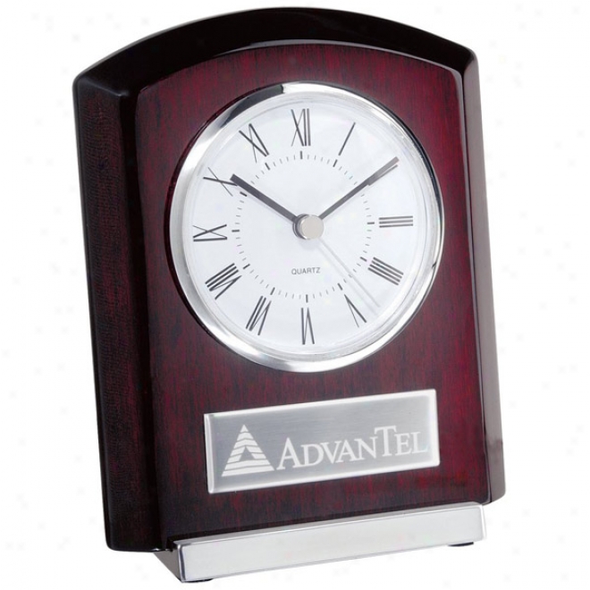 Plaque Style Clock With Base