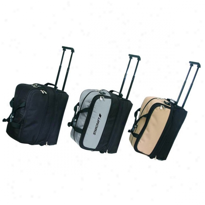 Polyester 600 Denier Expandable Rolling Duffel Bag With Shoe Storafe