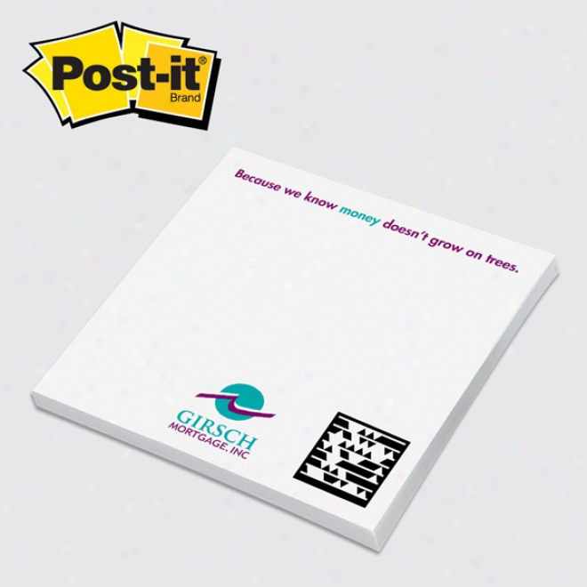 Post-it Custom Printed Notes 4" X 4" , 50 Sheets