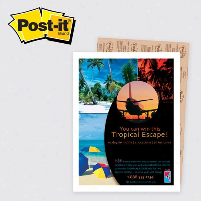 Post-it Custom Printed Poster Paper - 8-1/2" X 11"