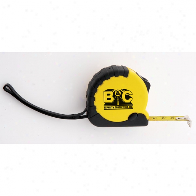 Professional 12 Foot Tape Measure With Side Hold Button And Strap