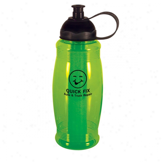 Quencher - Exclusive 32 Oz. Polycarbonate Bottle With Pull-top Sipper