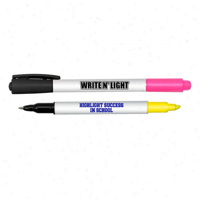 "write N Light" Double Ended Highlighter Pen Combo