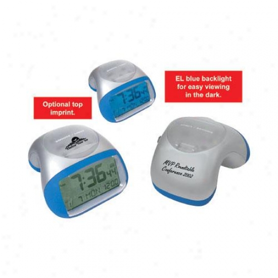 Radio-controlled 2-tone Alarm Clock With El Back-light