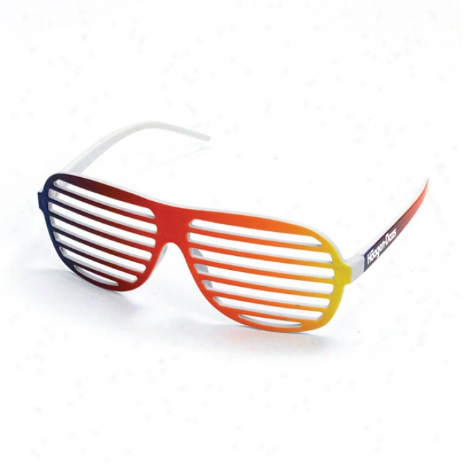 Rainbow Slotted Sunglasses