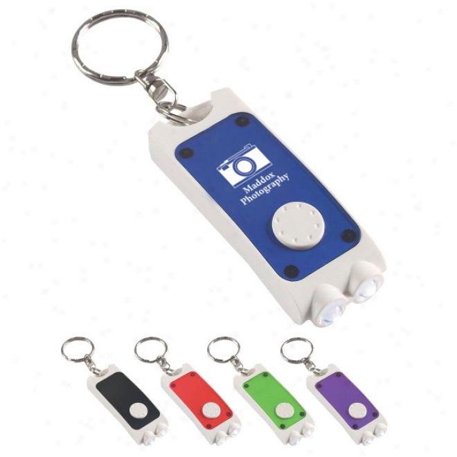 Rectangular Dual Led Key Chain