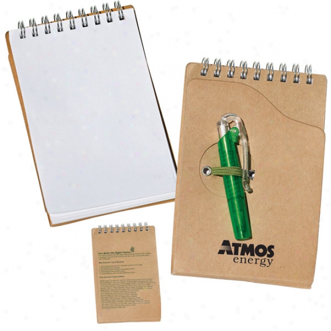 Recycled Jotter Pad With Pen