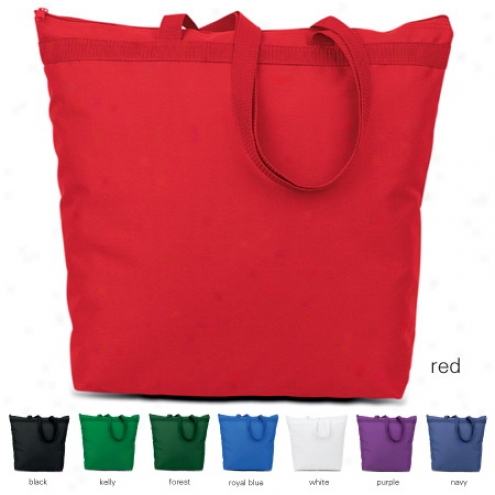 Recyclrd Large Tote With Zipper