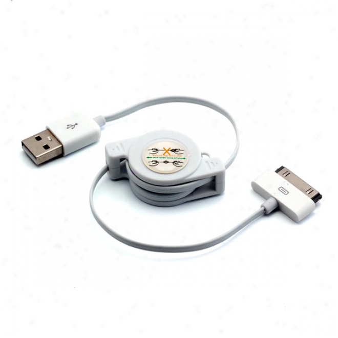 Retractable Iphone Sync+charging Cord