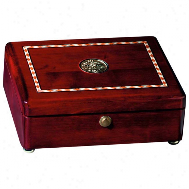 Rosewood Inlaid Rectangular Box