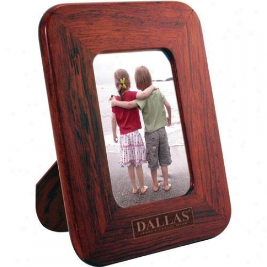 Rosewood Photo Frame, Hklds 4" X 6" Photo