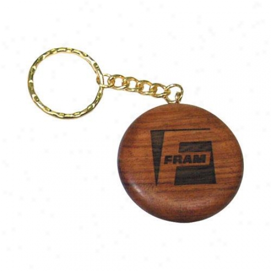 Rosewood - Round Solid Wood Key Tag