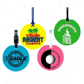 Round Neon Write-on-back Tag