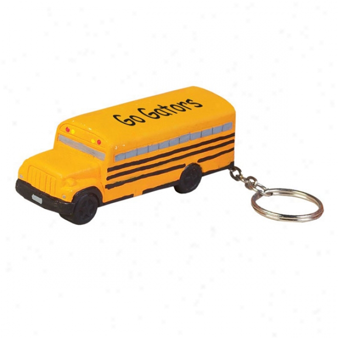 School Bus Stress Reliever Key Chain