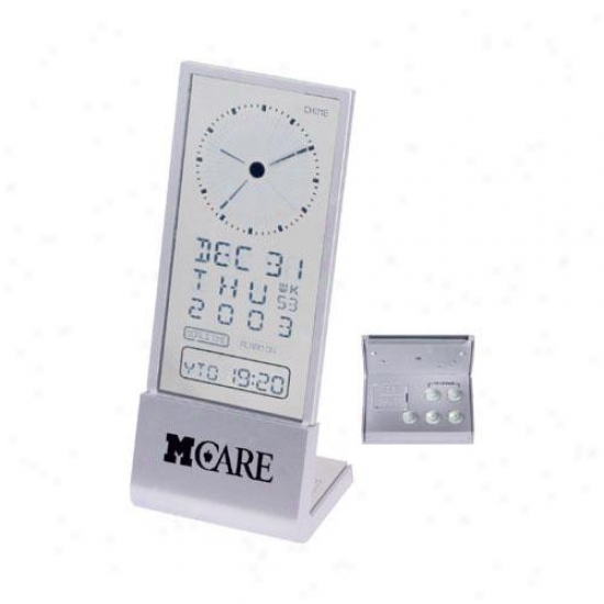 See-through-display Desk Call to arms Clock