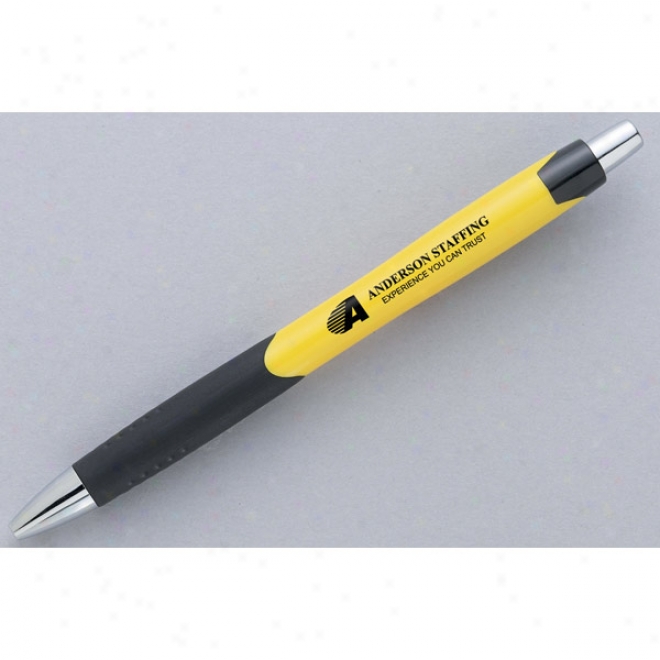 Shadow Grip -ballpoint Pen With Soothe Styling And Comfortabl3 Rubber Grip