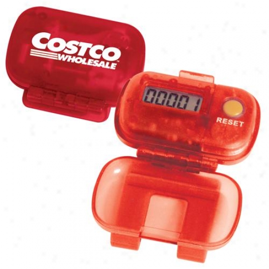 Single Function Digital Pedometer With A Reverse Hinge