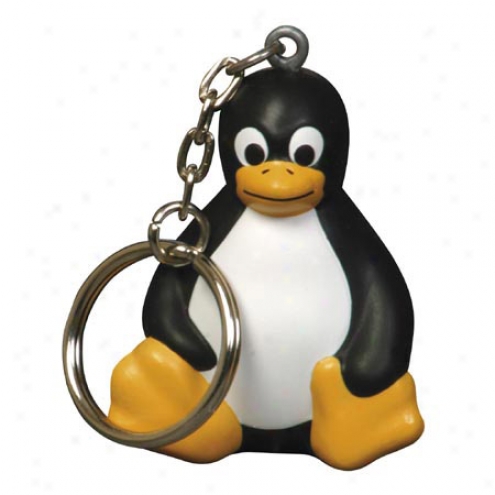 Sitting Penguin Key Chain