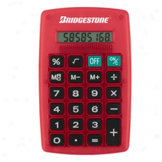 Slim Pocket Calculator With Jumbo Raised Rubber Keys