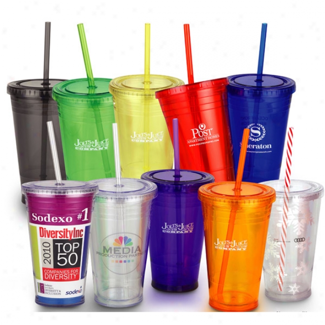 Slurpy 16 Oz. Tumbler With Matching Straw