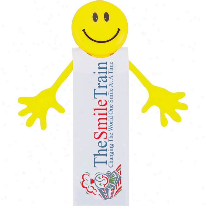 Smilee - Sturdy Vinyl Magnetic Bookmark With Smiley Face Design