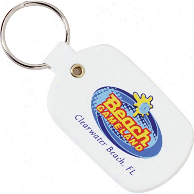 Soft Vinyl Oval Key Tag Made Of Flexible Plastic