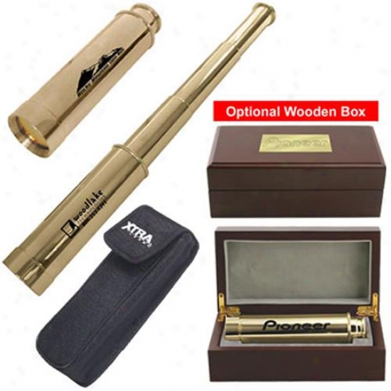 Solid Brass Telescope With Nylon Case