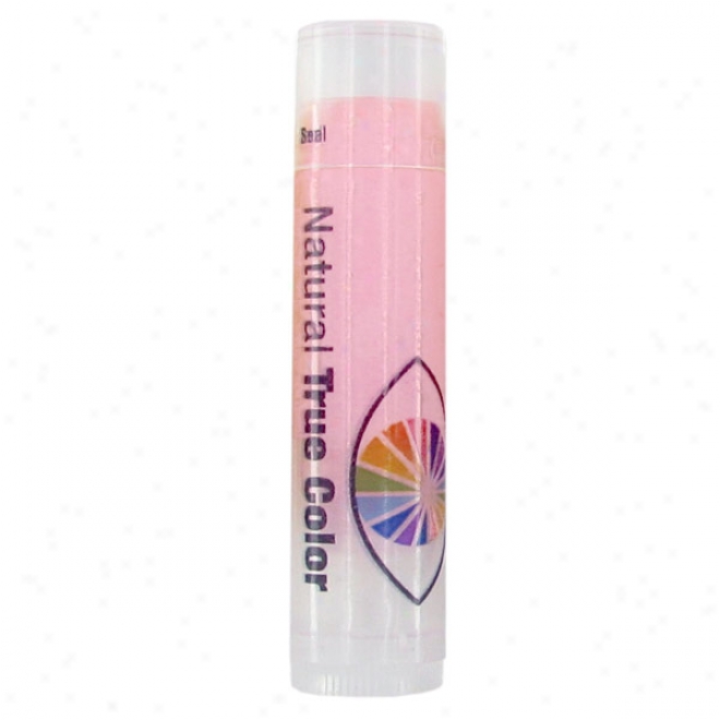 Spf 15 Strawberry Lip Balm In Clear Tube W/pibk Tint