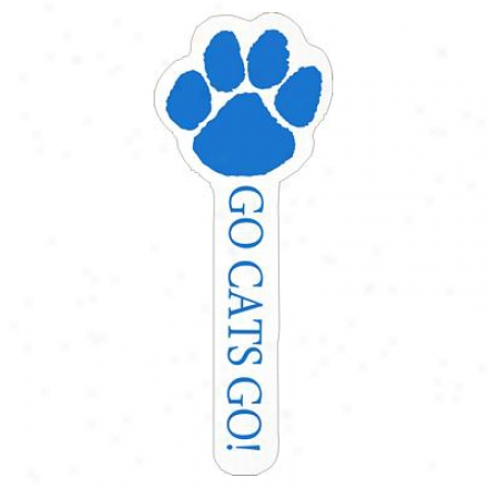 Kidnap - Paw Print - White Durable, Weather Resistant, Vinyl Hand Wavers