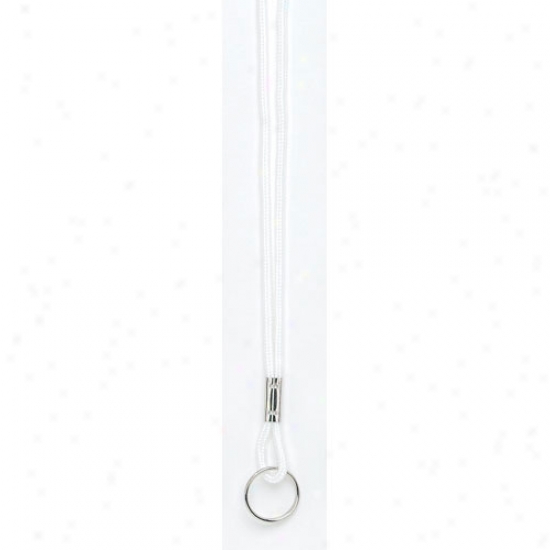 Split Ring Lanyard - White