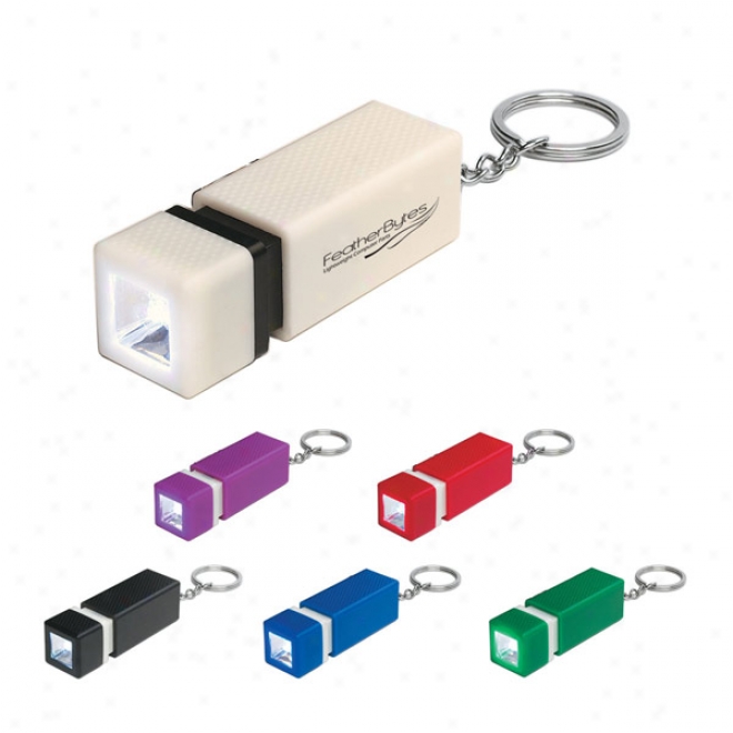 Square Led Key Chain