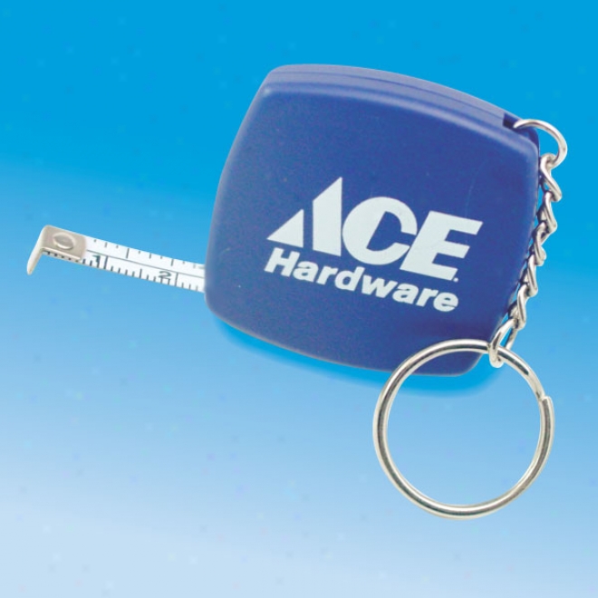 Square Tape Limit With Key Chain