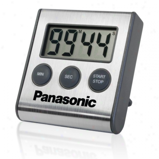 Stainless Steel Timer - Stainless Steel With Black Plastic Trim