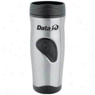 Stainless Steel Tumbler With Thumbprint Design