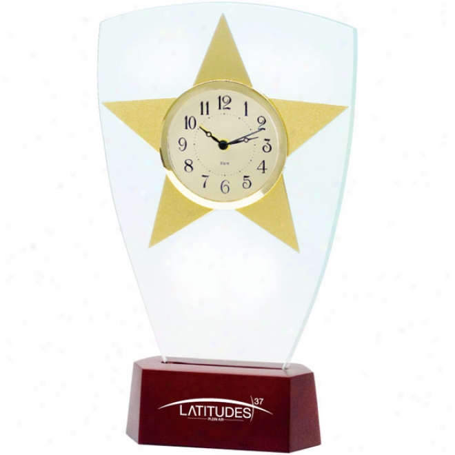 Heavenly body Award Glass Clock