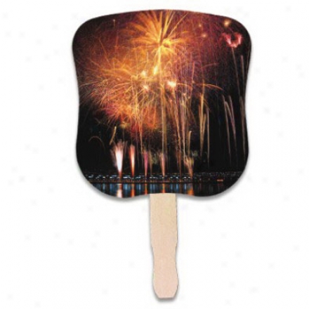 Stock Design Hand Fan -  Fireworks