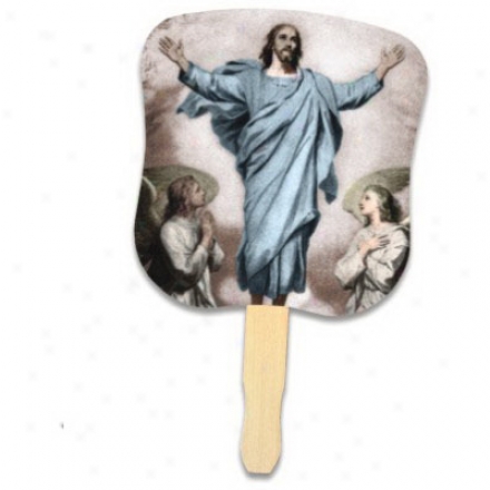 Stock Design Hand Fan - Resurrection Of Jesus