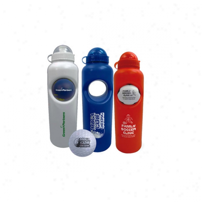 Stress Missile  Water Bottle Set W/ Eco-friendly Stress Ball